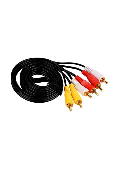 1.5 Metre 3 X 3 Rca Kablo Lale Kablo Kompozit Sarı