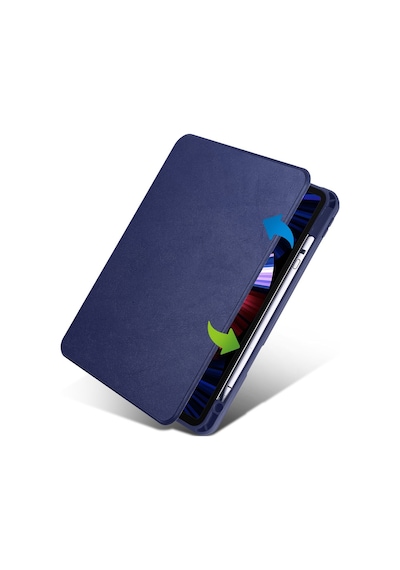 Apple Uyumlu iPad 10.9 2022 10.nesil Termik Kalem Bölmeli Dönebilen Kılıf Kılıf