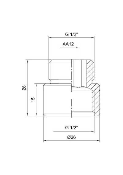 Eca 1/2 1 Cm Uzatma Krom Musluk Uzatma 102134013 Pirinç 2 Adet Krom