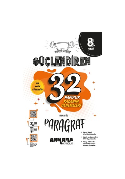 Ankara Yayıncılık 8.sınıf Güçlendiren Paragraf 32 Haftalık Deneme