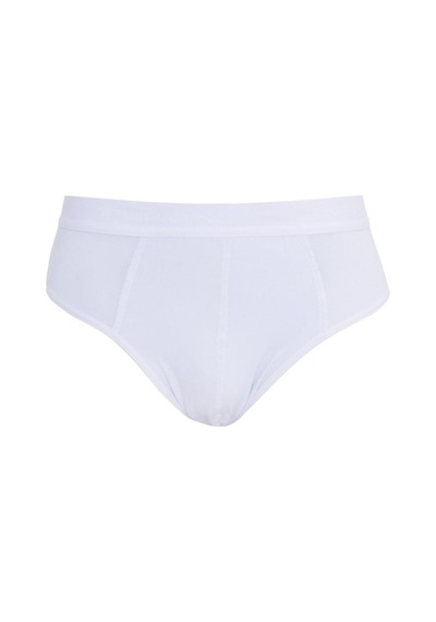 Tudors Erkek 2'li Paket Likralı Bambu Beyaz Slip Külot-41735 Beyaz