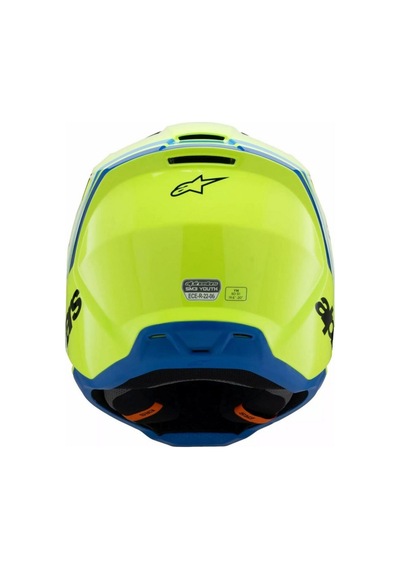 Alpinestars Sm3 Youth Radium Off-road Çocuk Genç Motosiklet Kaskı Sarı Siyah Mavi