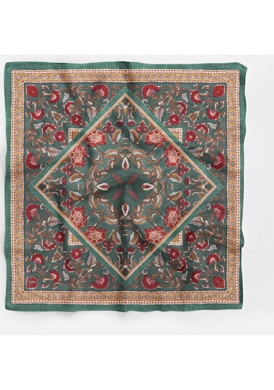 Vintage Desen Bandana/fular Çok Renkli