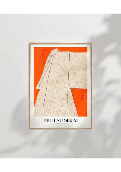 Çerçevesiz Poster Bijutsu Sekai Japon Elbise