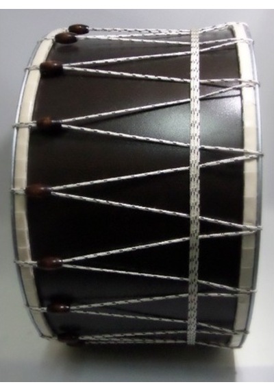 Boncuk Akortlu 45 Cm Cam Derili Folklör ve Düğün Davulu-tokmaklı
