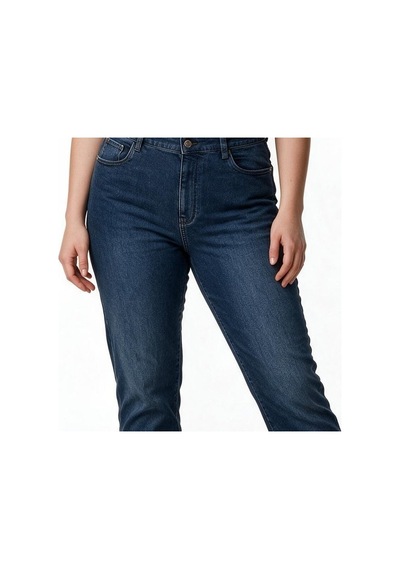 Tolga Saraçoğlu Kadın Yüksek Bel Normal Kesim Denim Jean Pantolon Lacivert