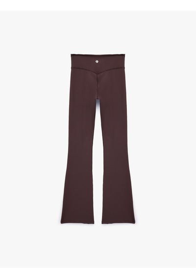 Koton Yüksek Bel Slim Fit İspanyol Paça Spor Tayt Mor 6sak40171nk Mor