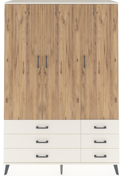 Hyperion Dolap 5 Raflı 6 Çekmeceli Tek Askılı 132x44x195 Ayta... Aytaşı Hyperion Dolap 5 Raflı 6 Çekmeceli Tek Askılı 132x44x195 Ayta... Aytaşı