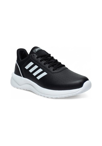 Best Of B100-26 Deri Anatomik Sneaker Siyah Beyaz 36-40 Siyah