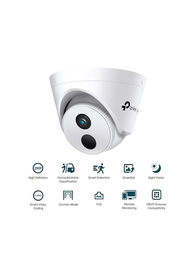 Tp-lınk Vıgı C420ı 2.8mm 2mp 2.8mm 30mt H265+ Ir Dome Ip Kamera