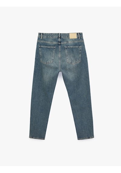 Koton Pamuklu Regular Fit Cepli Tapered Jean Pantolon - Joe Jean Orta İndigo 6sam40221nd Koton Pamuklu Regular Fit Cepli Tapered Jean Pantolon - Joe Jean Orta İndigo 6sam40221nd