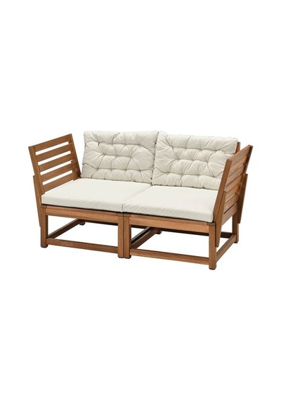 Ikea Nämmarö Bahçe Koltuğu Sırtlığı, Açık Kahverengi, 60x56 Cm