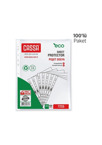 Poşet Dosya Eco 30 Mikron 100'lü Paket Diğer