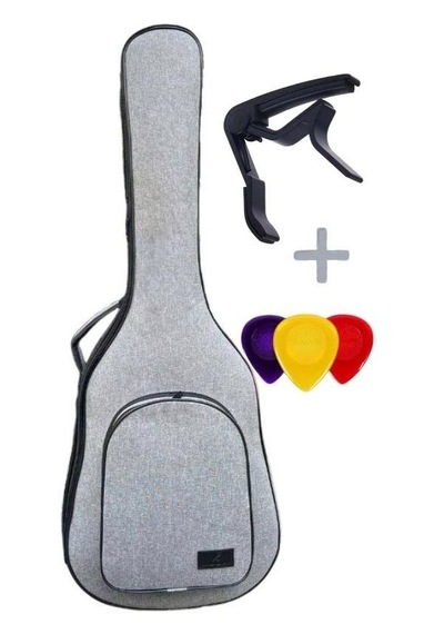 Klasik Gitar Çantası - Kılıf - Siyah Fitil - Su Geçirmez-gtrgriblack001