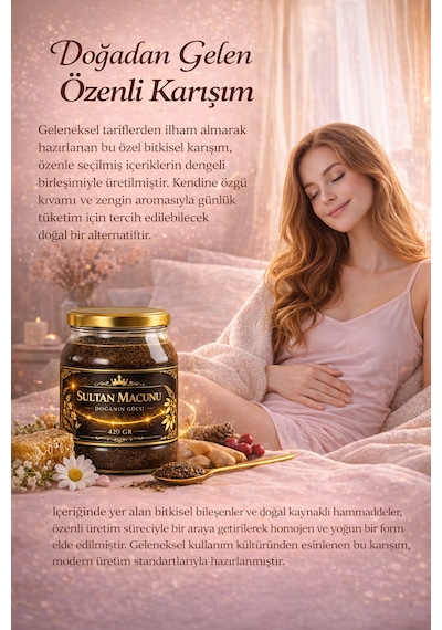 Sultan Macunu - Civanperçemi, Hayıt Otu, Melisa Özlü Destek Macunu 420gr
