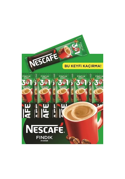 Nestle Nescafe 3'ü 1 Arada Fındıklı 48 x 17 G