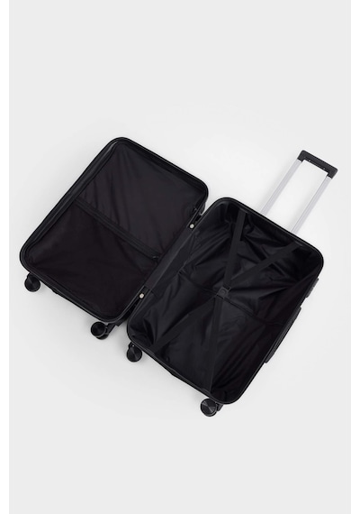 Defacto Unisex Sert Kapaklı Çekçekli Küçük Valiz H2404axnsbk60 Siyah-bk60