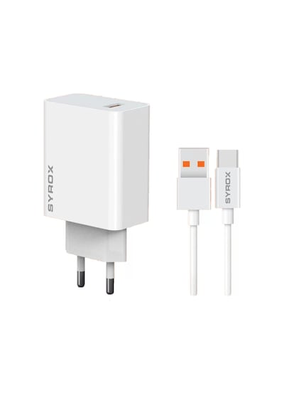 M67t 3.0a 67w Turbo 1mt Usb-a - Type-c Kablolu 1xusb-a Çıkışlı Şarj Cihazı - Beyaz