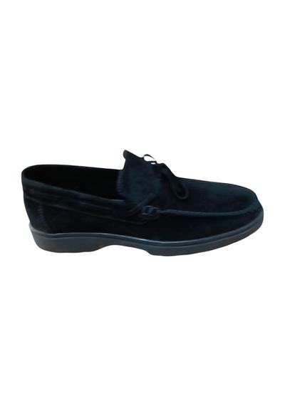 Castle Black 31224 Erkek Deri Casual Ayakkabı Nubuk Siyah Siyah