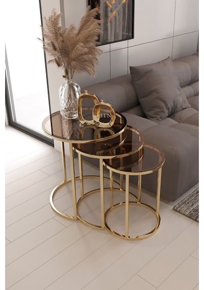 Armoni 3'lü C Zigon Gold Kaplama Bronz Cam