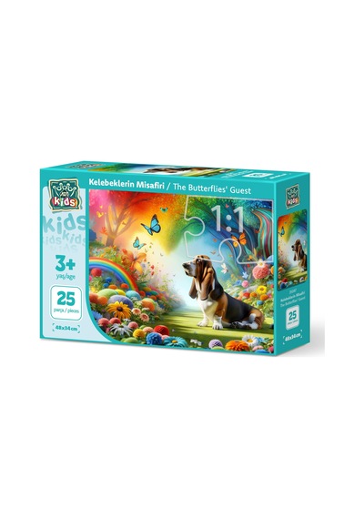 Art Çocuk Kelebeklerin Misafiri 25 Parça Puzzle
