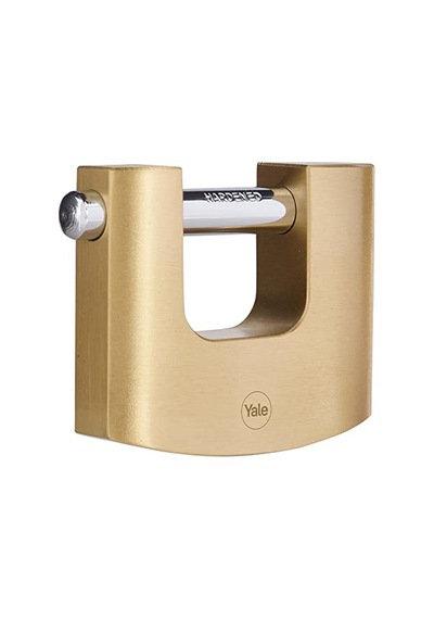 Ayrex Yale Y114b/90/127/1-90mm Oval Kayar Pimli Pirinç Asma Kilit - Yüksek Koruma - Sertleştirilmiş Çelik Halka - 3