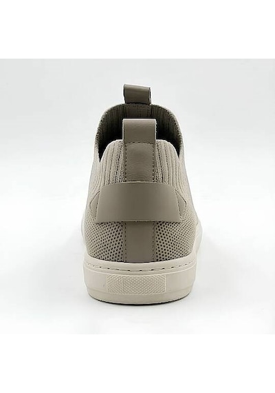 Daytex 4224 Erkek Slip-on - Full Triko Örgü Termo Taban Sneaker Koyu Boz Kahve