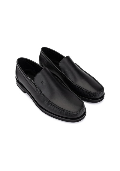 Tamer Tanca Erkek Hakiki Deri Siyah Analin Loafer Ayakkabı 1008 3539 Erk Ayk Sk25-26 Sıyah Anl Siyah