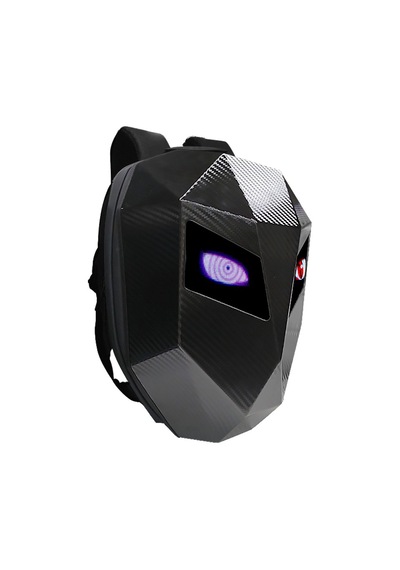 Missidea Black Knight Led Işıklı Sırt Çantası Motorcu Çantası Büyük Boy Siyah