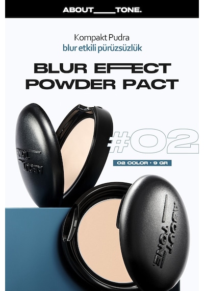 About Tone Makyajın Gün Boyu Kalıcı Olmasını Sağlayan Sabitleyici Toz Pudra ABOUT TONE Blur Powder 8809213803383