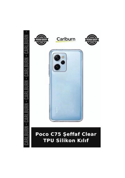 Poco C75 Şeffaf Clear Tpu Silikon Kılıf Cep Kılıfı Arka Kapak Telefon Ünitesi çok renkli