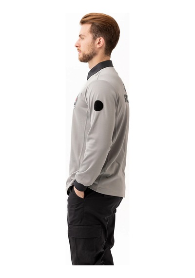 Münih Güvenlik Uzun Kol T-shirt Kurumsal Güvenlik Personel Kıyafeti Gri-füme
