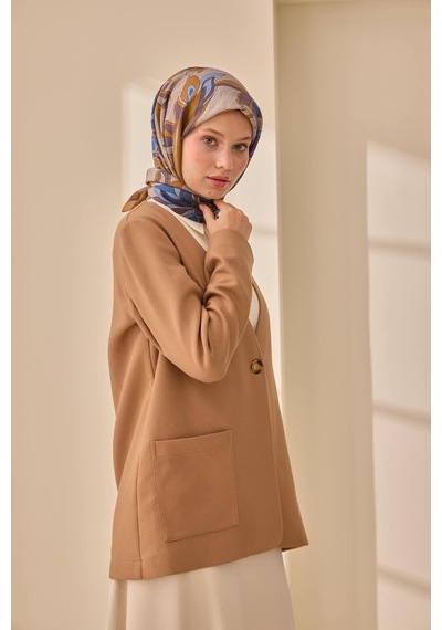 Silk Home Olinda İpek Eşarp 47003-20 Toprak, İndigo, Koyu Mor, Mavi Lila