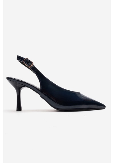 Esatsani Lacivert Rugan Arka Açık 9 Cm İnce Topuklu Özel Günler Davet Stiletto Kadın Ayakkabı Lacivert Rugan Esatsani Lacivert Rugan Arka Açık 9 Cm İnce Topuklu Özel Günler Davet Stiletto Kadın Ayakkabı Lacivert Rugan