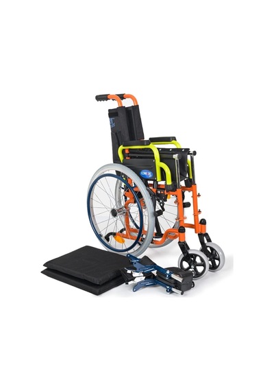 Çocuk Tekerlekli Sandalye 35 Cm Oturum, Kompakt Çelik Şase, Güvenlikli Dm-312 Kids