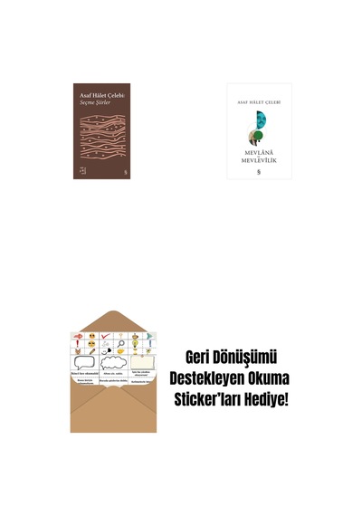 Everest Açıkhava 35 - Seçme Şiirler + Mevlana Ve Mevlevilik + Okuma Sticker'ları