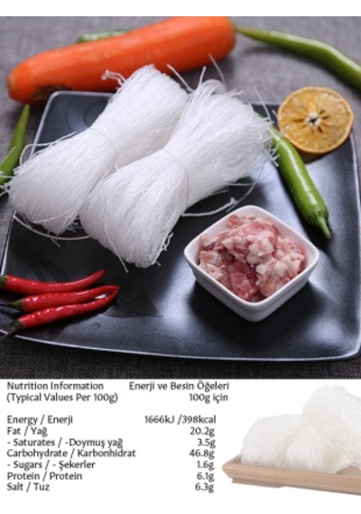 Longkou Bezelye Eriştesi Longkou Green Bean Vermicelli 250 G