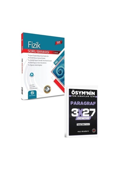 2027 Bilgisarmal 2027 Tyt Fizik Soru Bankası+ Evp Akademi Paragraf