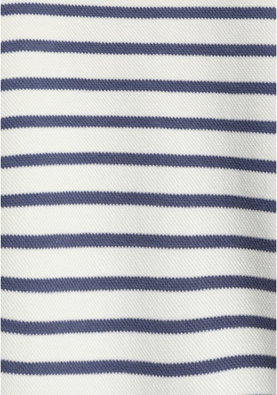 Colin's Colins Regular Fit Polo Yaka Çizgili Kadın Mavi Sweatshirt Cl1081731 Q1.v1 Inv İndigo