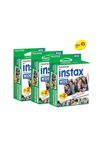 Fuji Instax Wide 210 ve 300 için 60 Pozluk Instax Film
