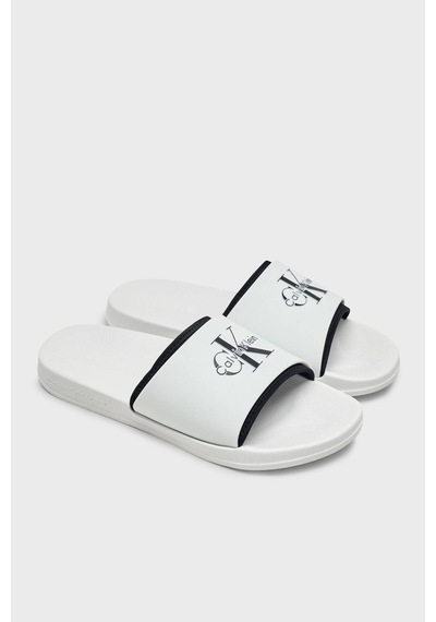 Calvin Klein Logolu Terlik Hm0hm02229ybr Erkek Terlik Hm0hm02229 Ybr-15020 Beyaz