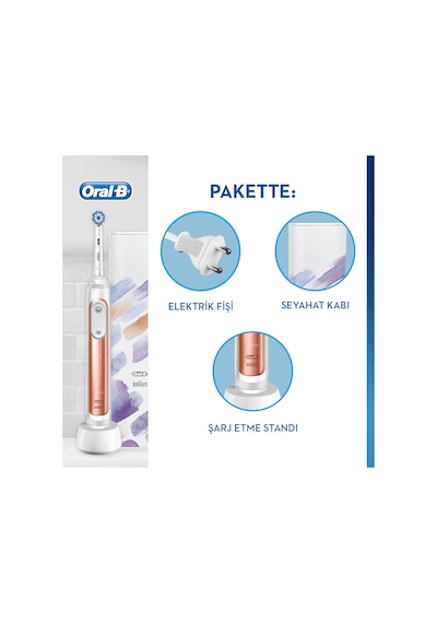 Oral-B Genius X AI Şarj Edilebilir Diş Fırçası Rose Gold