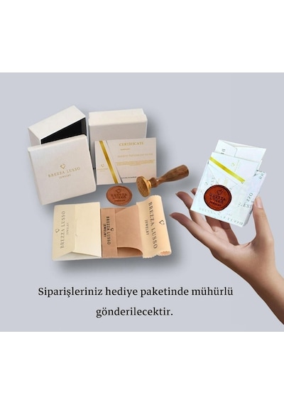 Brezza Lusso Jewelry Diamond Serisi Tektaş Aşk Stylish/night Gümüş Kadın Küpe 7 Mm
