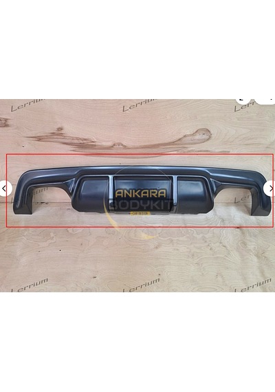 E60 M5 Çift Çıkış Difüzör - Siyah - Plastik