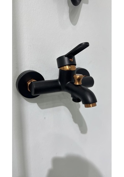 Armour Armatür Banyo Bataryası Siyah Rose Siyah