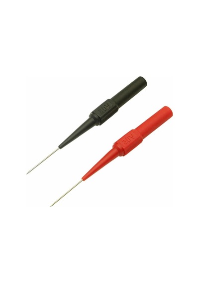 2 Adet Iğne Tip Multimetre Test Prob Ucu 30v 1a Banana Uyumlu Izoleli Paslanmaz Çelik Ölçüm Pini