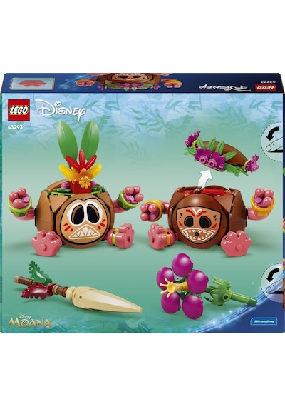 LEGO® ǀ Disney Moana Kakamora 43293 - 9 Yaş ve Üzeri Çocuklar için Film Aksesuarları İçeren Oyuncak Yapım Seti (407 Parça)