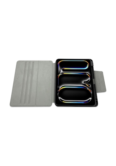 Apple Uyumlu iPad  Air 11 2025 M3 Raptic Spin Detachable Folio Pu Ayrılabilir Kalem Bölmeli Standlı Kılıf Lacivert