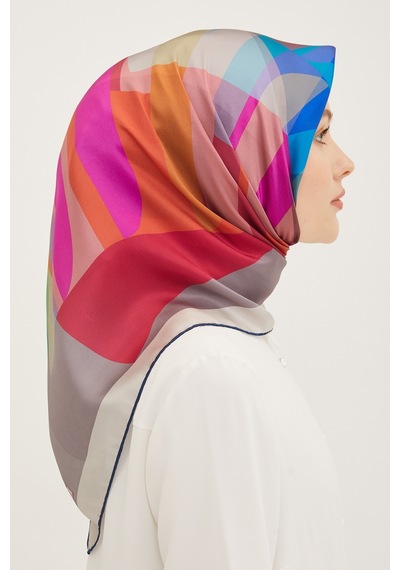 Armine İpek Eşarp 8901d Twill Nostalji - 90x90 / 01