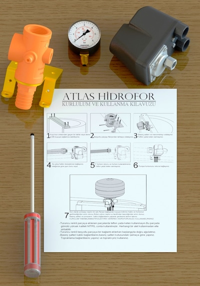 Atlas Pompa AHD-4 Küreli Hidrofor Kiti